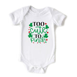 Too Cute to Pinch Charm St Patrick's Day Onesie