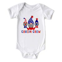 USA Cousin Crew Baby 4th of July Onesie