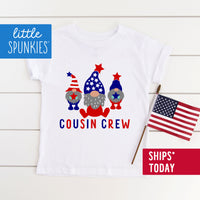 USA Cousin Crew Toddler Youth 4th of July Shirt