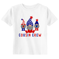 USA Cousin Crew Toddler Youth 4th of July Shirt