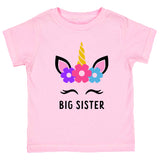 Unicorn Big Sister Girl Toddler & Youth T-Shirt