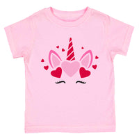 Valentine Unicorn Toddler Cute Valentines Day T-Shirt
