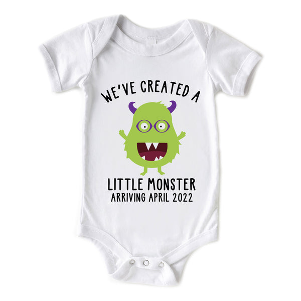 Personalized We've Created a Monster Funny Halloween Baby Onesie