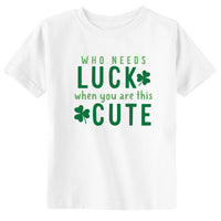 Who Needs Luck When You're This Cute Toddler St Patrick's Day