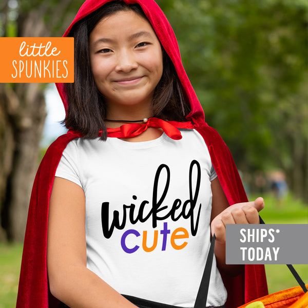 Wicked Cute Toddler Youth Halloween Kids Shirt