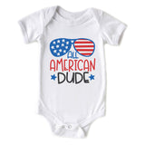 All American DUDE Baby 4th of July Onesie