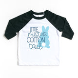 Little Mister Cotton Tail Cute Girl Toddler Easter Raglan