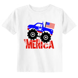 'Merica Monster Truck Toddler Youth 4th of July Shirt