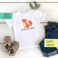 Oh for Fox Sake Toddler & Youth Woodland Animals T-Shirt