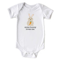 Some Bunny Loves Me Cute Baby Woodland Animal Onesie